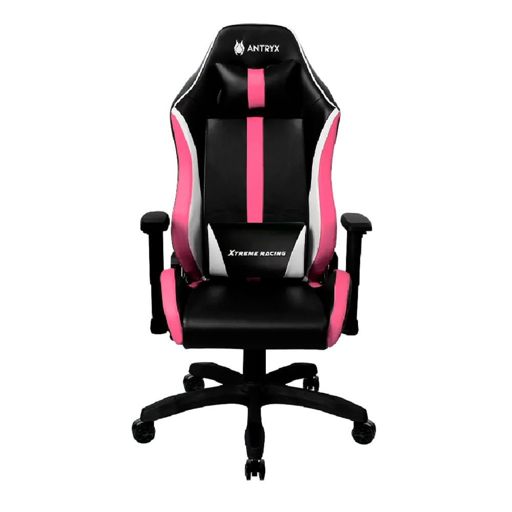 Silla gamer Antryx Xtreme Racing Nova AXR-4500-2PK, respaldo reclinable 180°, cojines ergonómicos, rosado